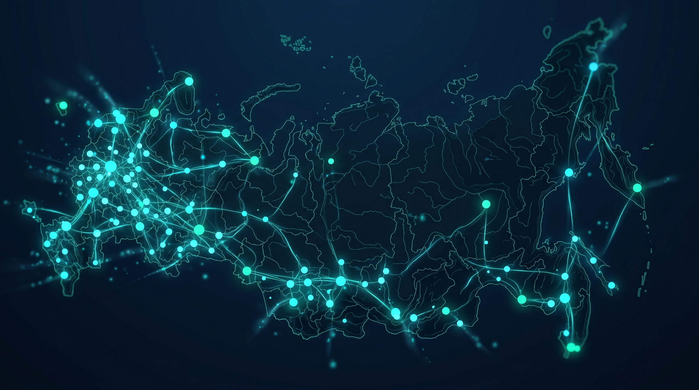 Карта региональной радиологической сети